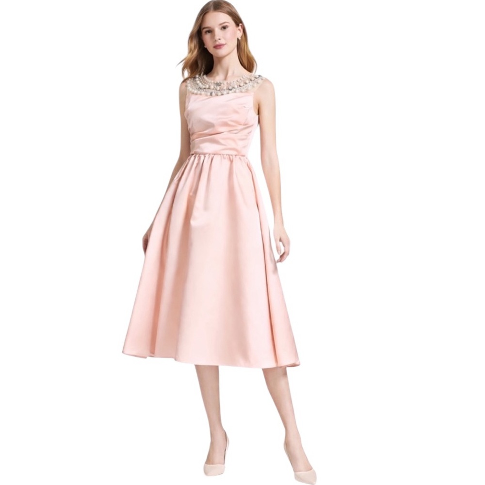 Gorgeous Blush Pink Silk Cocktail Dress The Torie